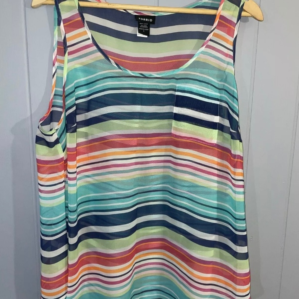 Torrid chiffon tank